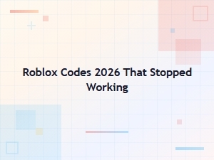 Expired Roblox Codes 2026 – Codes That Stopped Working